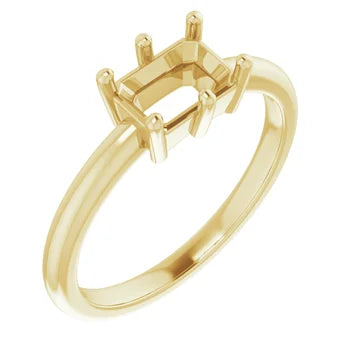 Classic 6 Prong East-West Solitaire Setting