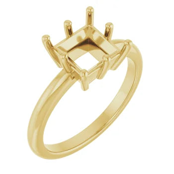 Classic 6 Prong East-West Solitaire Setting