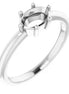 Classic 6 Prong East-West Solitaire Setting