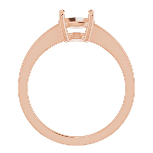 Classic 4 Prong East-West Solitaire Setting