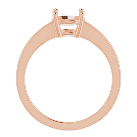 Classic 4 Prong East-West Solitaire Setting