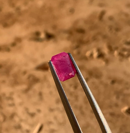 July - 0.82ct Ruby