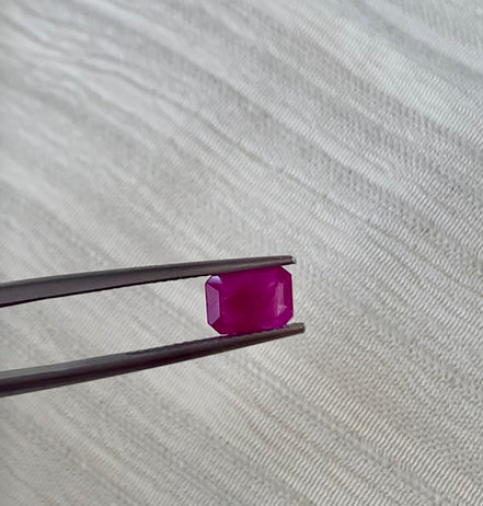 July - 0.82ct Ruby
