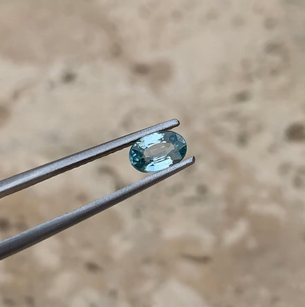 December - 0.75ct Blue Zircon
