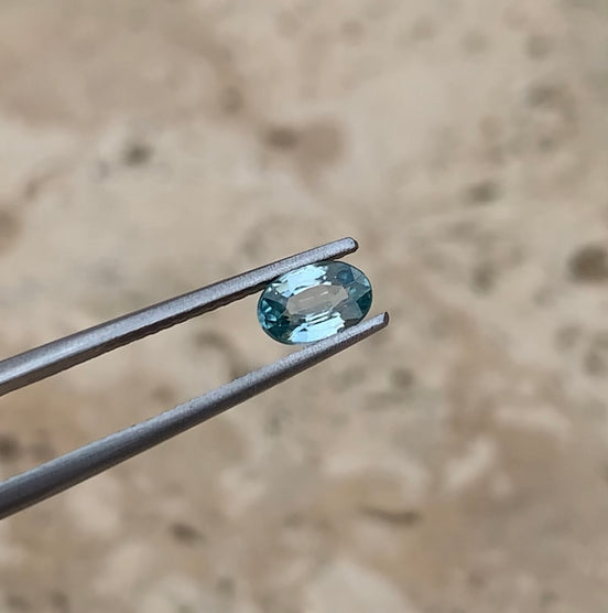 December - 0.75ct Blue Zircon