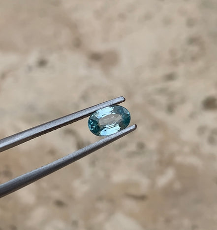 December - 0.75ct Blue Zircon