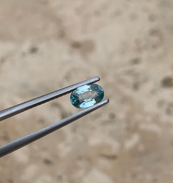 December - 0.75ct Blue Zircon