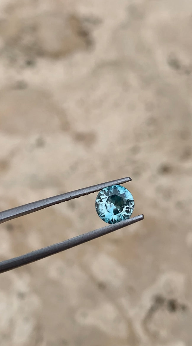December - 1.02ct Blue Zircon
