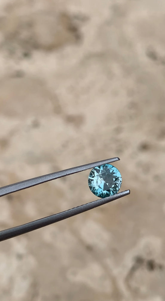December - 1.02ct Blue Zircon